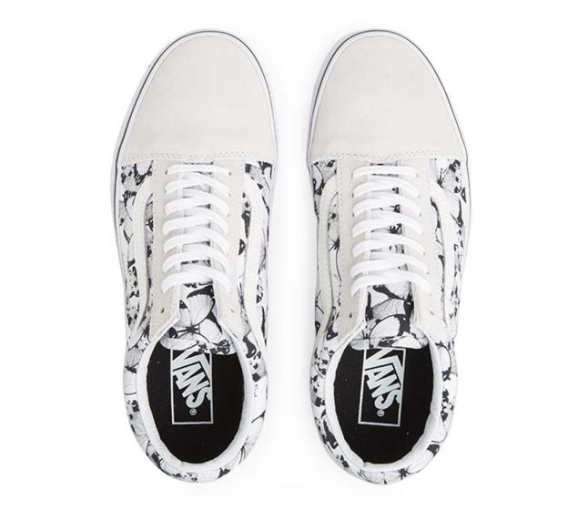VANS | OLD SKOOL (BUTTERFLY) TRUE WHITE | BLACK - Marks App Development Store