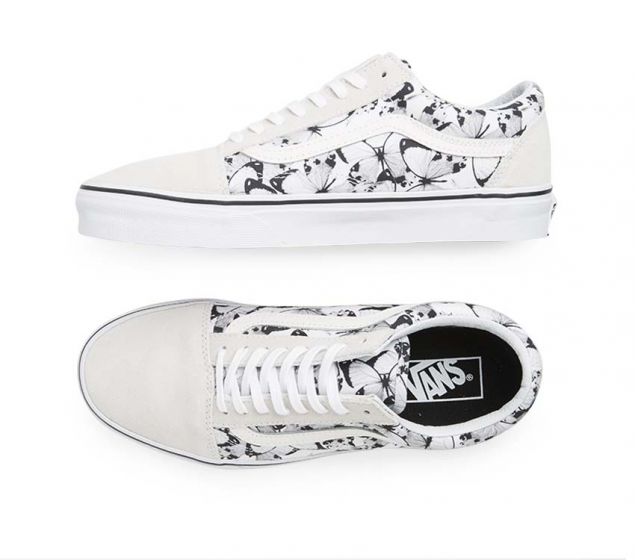 VANS | OLD SKOOL (BUTTERFLY) TRUE WHITE | BLACK - Marks App Development Store